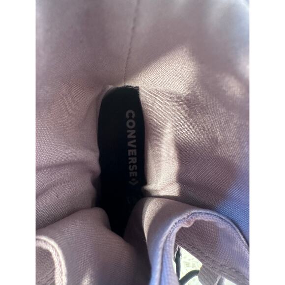 CONVERSE Womens Amethyst Grey Love Fearlessly Chuck Taylor All Star 5.5 - Picture 2 of 10